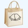 Cotton Pocket Jute Midi Tote Thumbnail