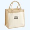 Cotton Pocket Jute Midi Tote Thumbnail
