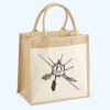 Cotton Pocket Jute Midi Tote Thumbnail