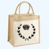 Cotton Pocket Jute Midi Tote Thumbnail