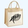 Cotton Pocket Jute Midi Tote Thumbnail