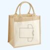 Cotton Pocket Jute Midi Tote Thumbnail