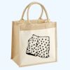 Cotton Pocket Jute Midi Tote Thumbnail