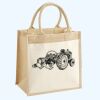 Cotton Pocket Jute Midi Tote Thumbnail