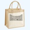 Cotton Pocket Jute Midi Tote Thumbnail