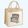 Cotton Pocket Jute Midi Tote Thumbnail