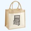 Cotton Pocket Jute Midi Tote Thumbnail