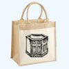 Cotton Pocket Jute Midi Tote Thumbnail