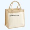 Cotton Pocket Jute Midi Tote Thumbnail