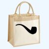 Cotton Pocket Jute Midi Tote Thumbnail