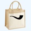 Cotton Pocket Jute Midi Tote Thumbnail