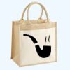 Cotton Pocket Jute Midi Tote Thumbnail