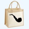 Cotton Pocket Jute Midi Tote Thumbnail