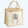 Cotton Pocket Jute Midi Tote Thumbnail