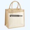 Cotton Pocket Jute Midi Tote Thumbnail