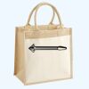 Cotton Pocket Jute Midi Tote Thumbnail