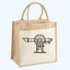 Cotton Pocket Jute Midi Tote Thumbnail