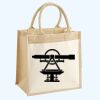 Cotton Pocket Jute Midi Tote Thumbnail