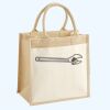 Cotton Pocket Jute Midi Tote Thumbnail