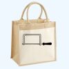 Cotton Pocket Jute Midi Tote Thumbnail