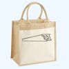 Cotton Pocket Jute Midi Tote Thumbnail