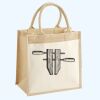 Cotton Pocket Jute Midi Tote Thumbnail