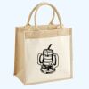 Cotton Pocket Jute Midi Tote Thumbnail