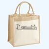 Cotton Pocket Jute Midi Tote Thumbnail