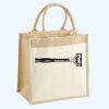 Cotton Pocket Jute Midi Tote Thumbnail