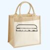Cotton Pocket Jute Midi Tote Thumbnail