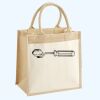 Cotton Pocket Jute Midi Tote Thumbnail
