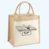 Cotton Pocket Jute Midi Tote Thumbnail
