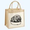 Cotton Pocket Jute Midi Tote Thumbnail
