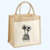 Cotton Pocket Jute Midi Tote Thumbnail