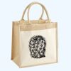 Cotton Pocket Jute Midi Tote Thumbnail