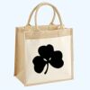 Cotton Pocket Jute Midi Tote Thumbnail