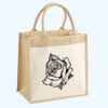 Cotton Pocket Jute Midi Tote Thumbnail