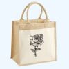 Cotton Pocket Jute Midi Tote Thumbnail
