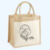Cotton Pocket Jute Midi Tote Thumbnail