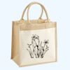 Cotton Pocket Jute Midi Tote Thumbnail