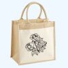 Cotton Pocket Jute Midi Tote Thumbnail