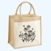 Cotton Pocket Jute Midi Tote Thumbnail
