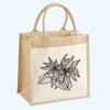 Cotton Pocket Jute Midi Tote Thumbnail