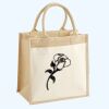 Cotton Pocket Jute Midi Tote Thumbnail
