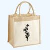 Cotton Pocket Jute Midi Tote Thumbnail
