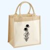 Cotton Pocket Jute Midi Tote Thumbnail