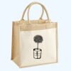 Cotton Pocket Jute Midi Tote Thumbnail