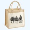 Cotton Pocket Jute Midi Tote Thumbnail