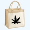 Cotton Pocket Jute Midi Tote Thumbnail