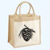 Cotton Pocket Jute Midi Tote Thumbnail